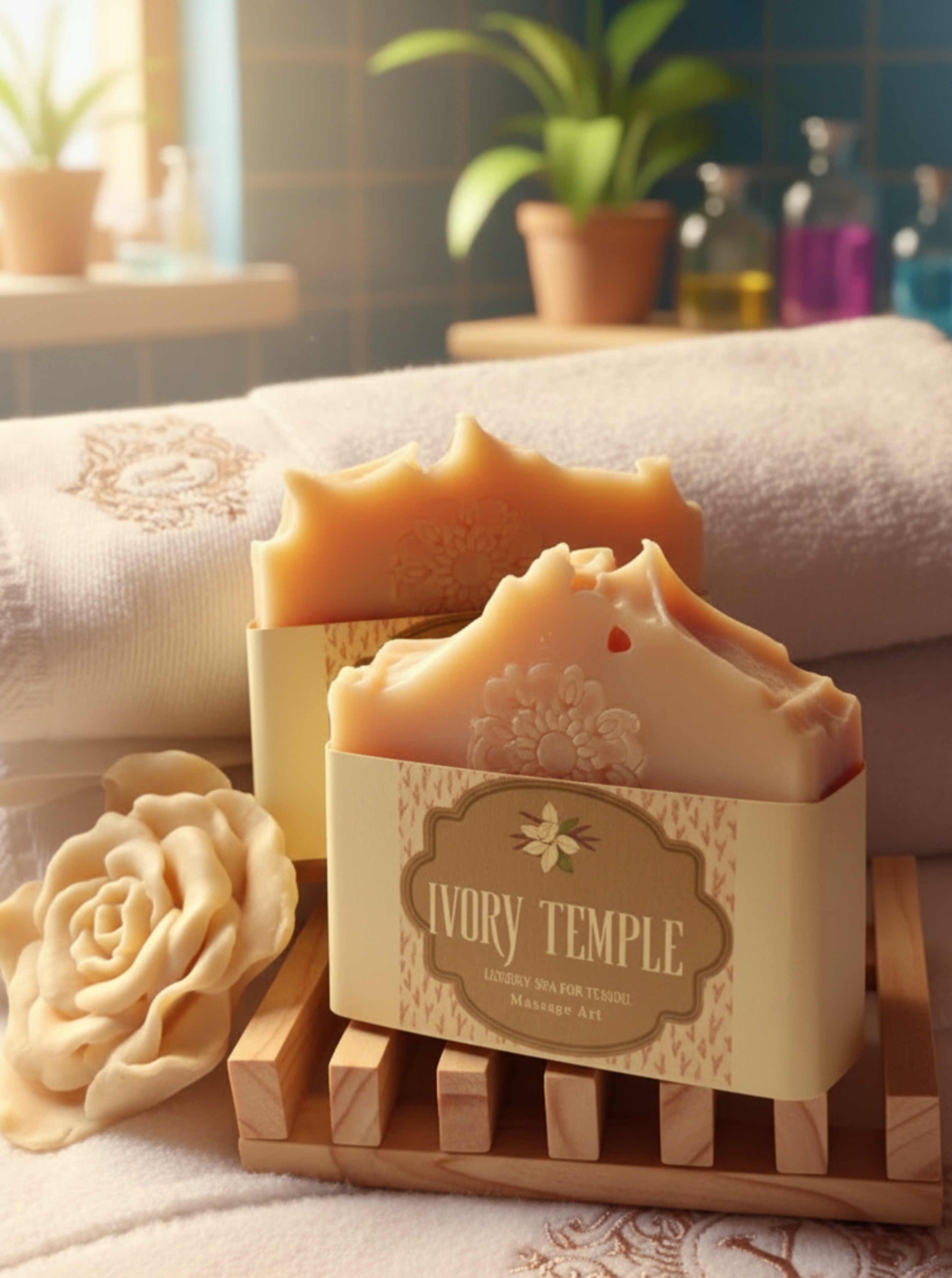 Handcrafted soap: Ivory Temple: Luxury Spa for the Soul
