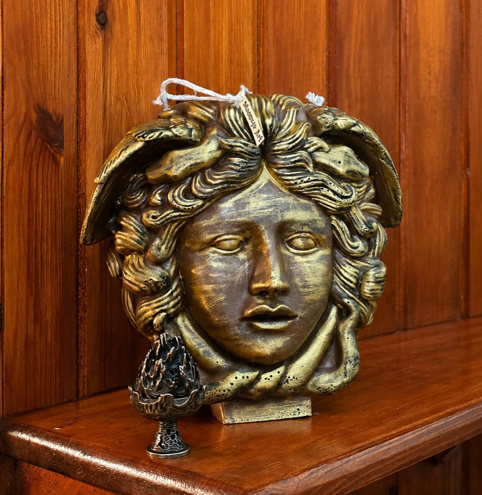 Handcrafted massage candle: The Gorgon: Mystic Power & Eternal Shield