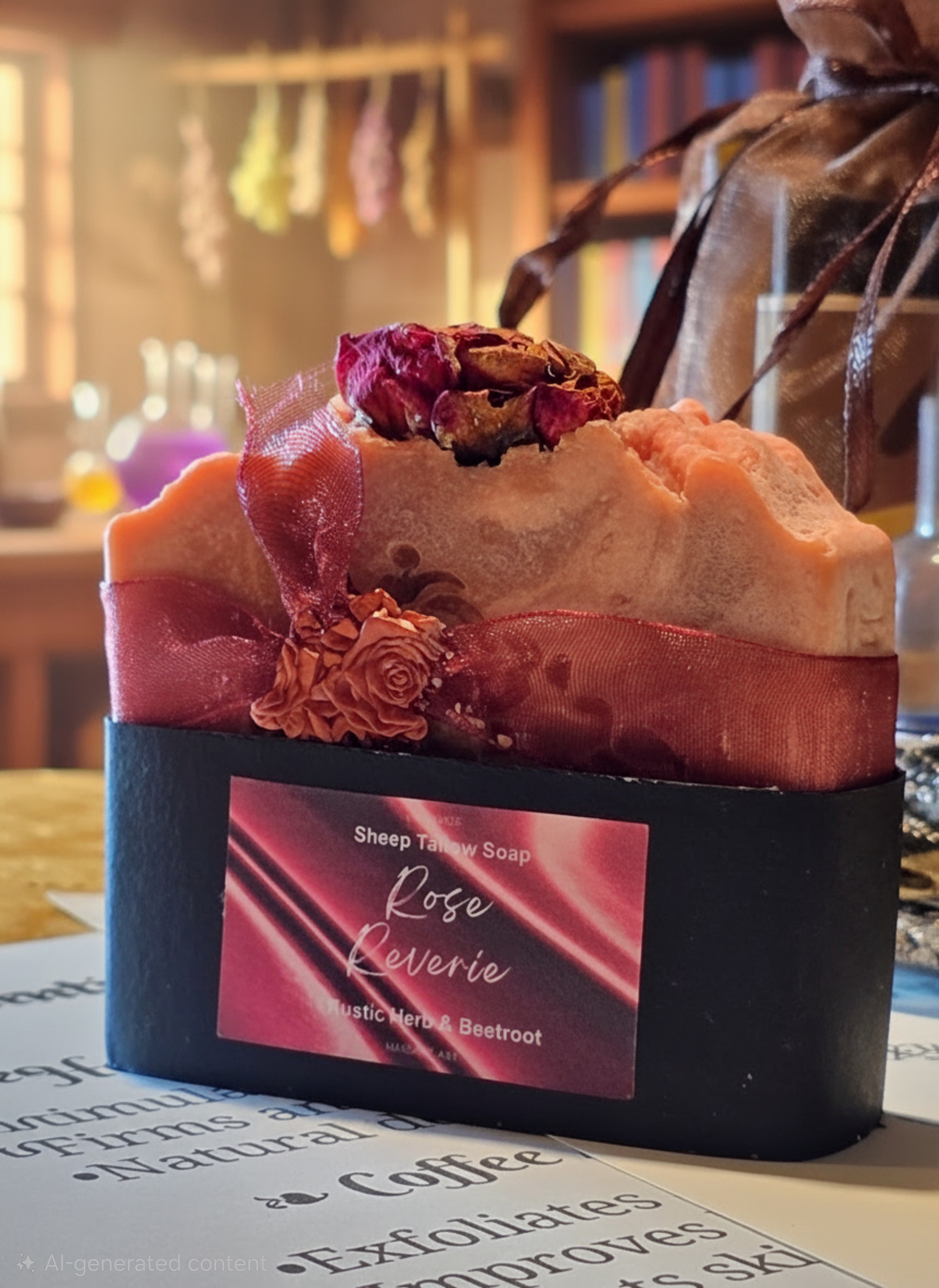 Handcrafted soap: Rose Reverie