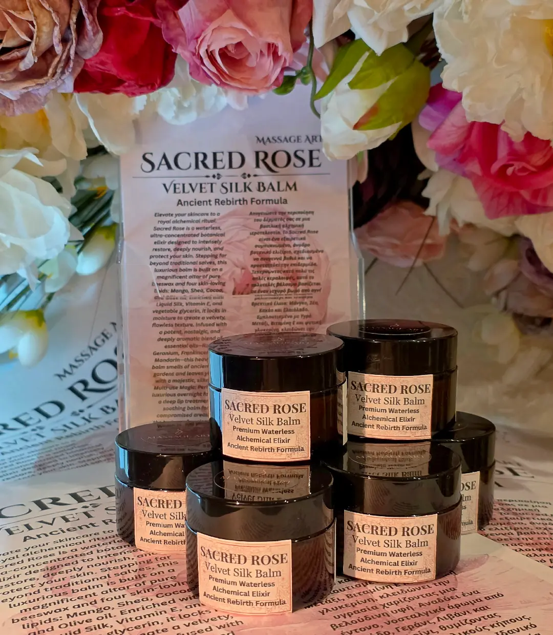 Handcrafted soap: Sacred Rose: Velvet Silk Balm (Ancient Rebirth Formula)