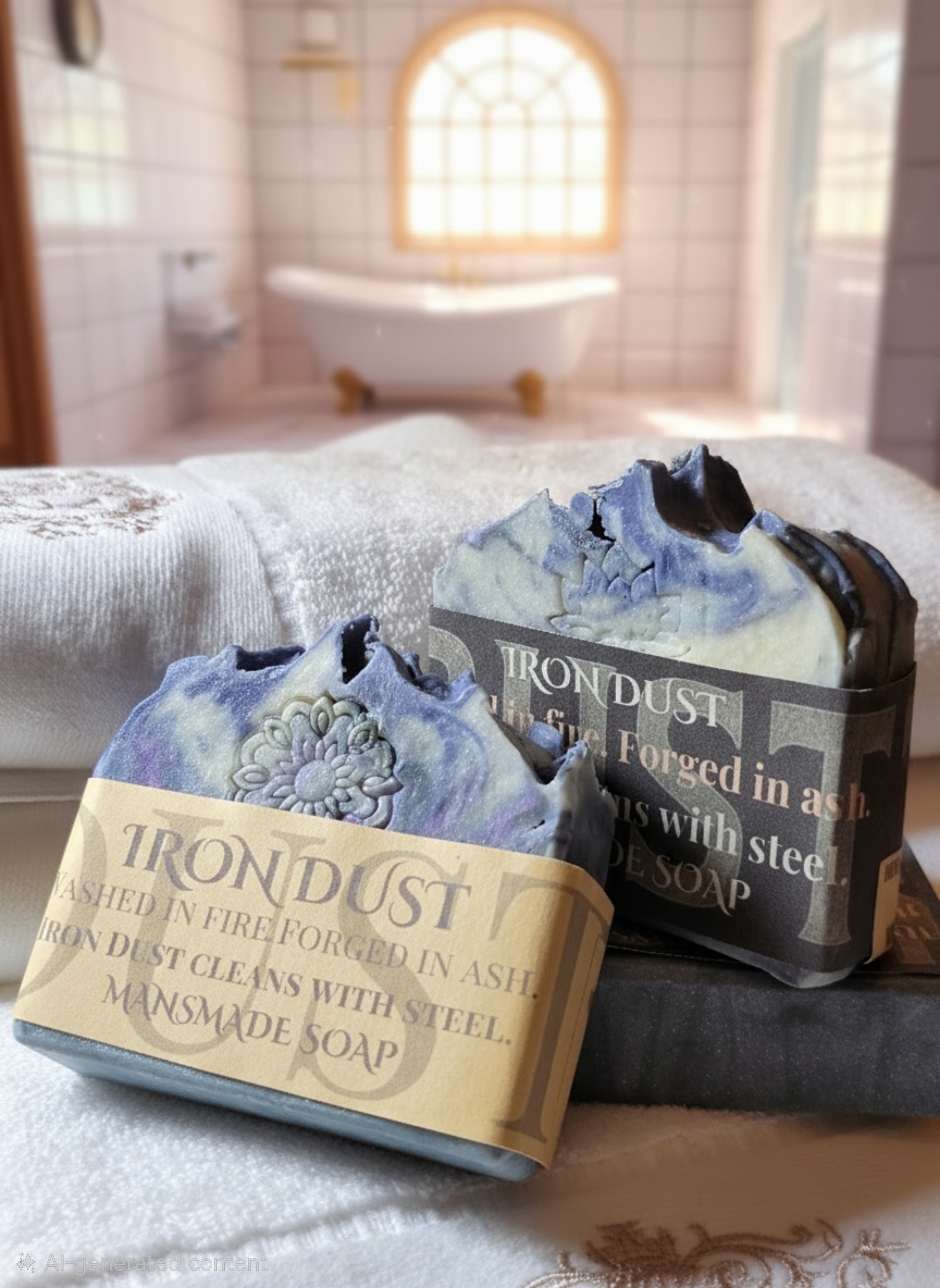Handcrafted soap: Iron Dust: Forged in Ash (Mansmade Ritual Bar)